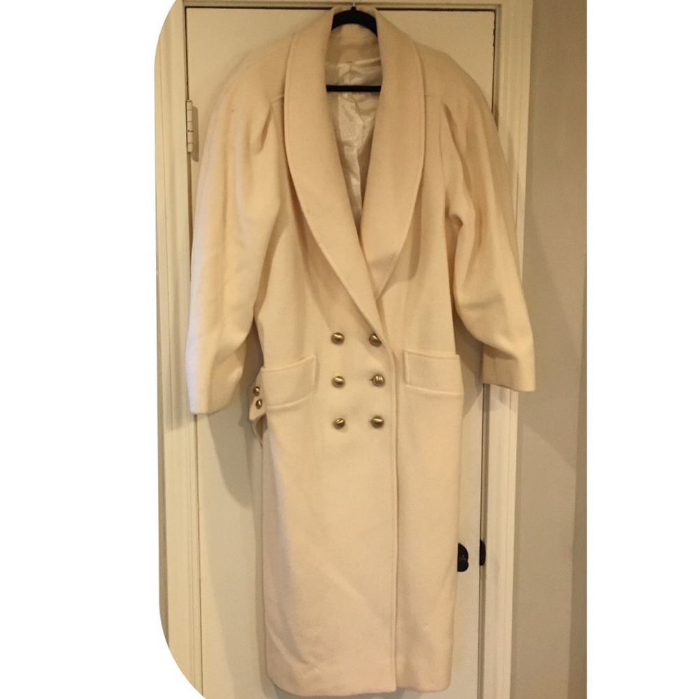 Vintage - Double Breasted 100% Wool Coat - Size 14 - Picture 2 of 13
